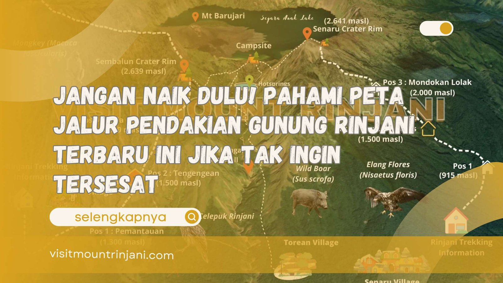 Jangan Naik Dulu! Pahami Peta Jalur Pendakian Gunung Rinjani Terbaru Ini Jika Tak Ingin Tersesat